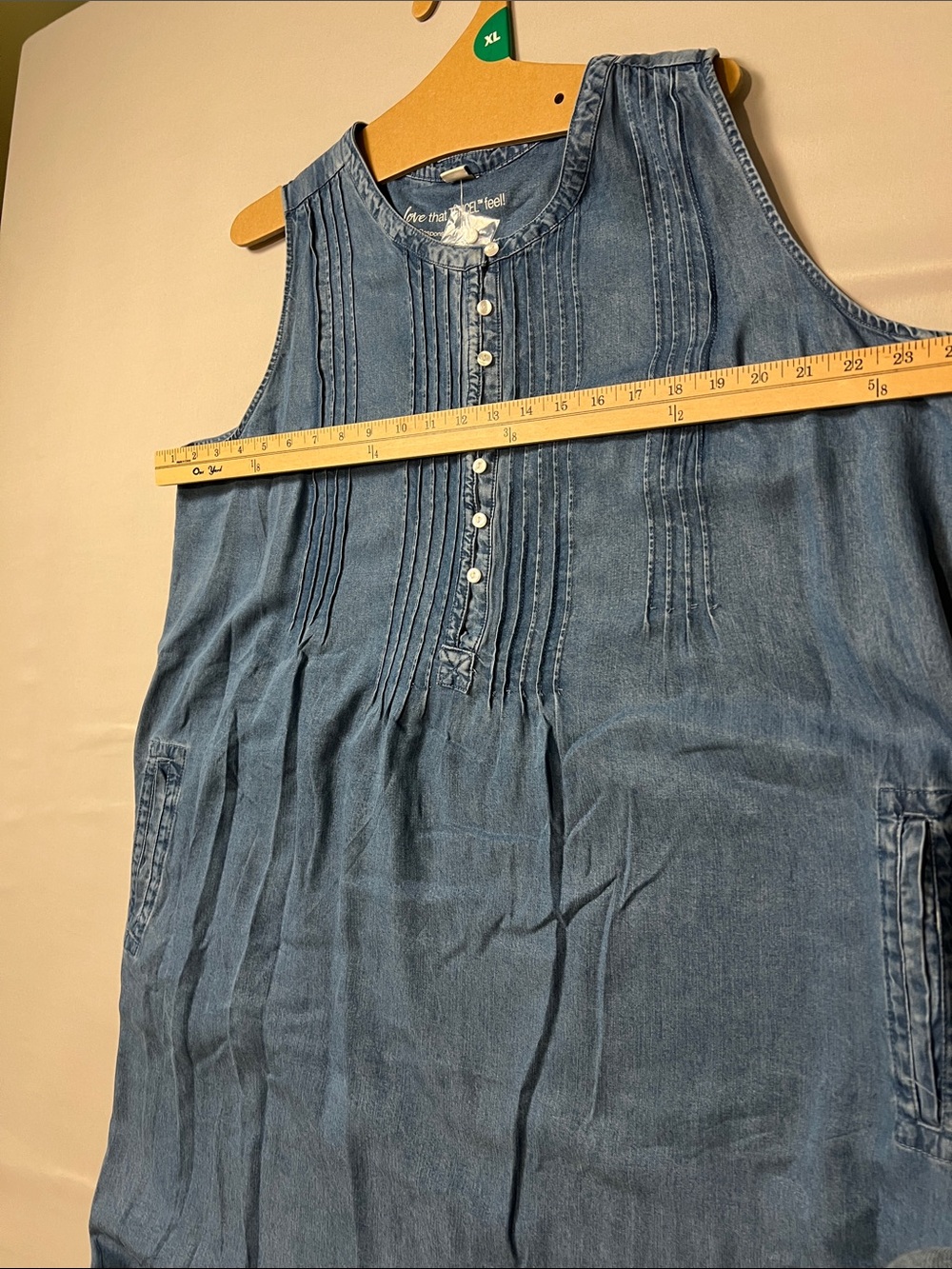 Coldwater Creek Light Blue Sleeveless Midi Dress - Picture 7 of 8